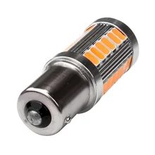 1 шт. BAU15S PY21W 1156PY желтый автомобиль светодиодный лампы 33 SMD 5730 5630 боковые габаритные светильник купол тормоз задних фонарей, фонарей указателей повтора и сигнальная лампа для DC 12V