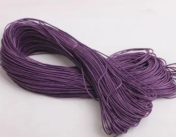 

100 Meters 1mm Purple Cotton Waxed Cord Wax String Jewelry Beading /Thread Cord DIY For DIY Jewelry Necklace Bracelet Z1189