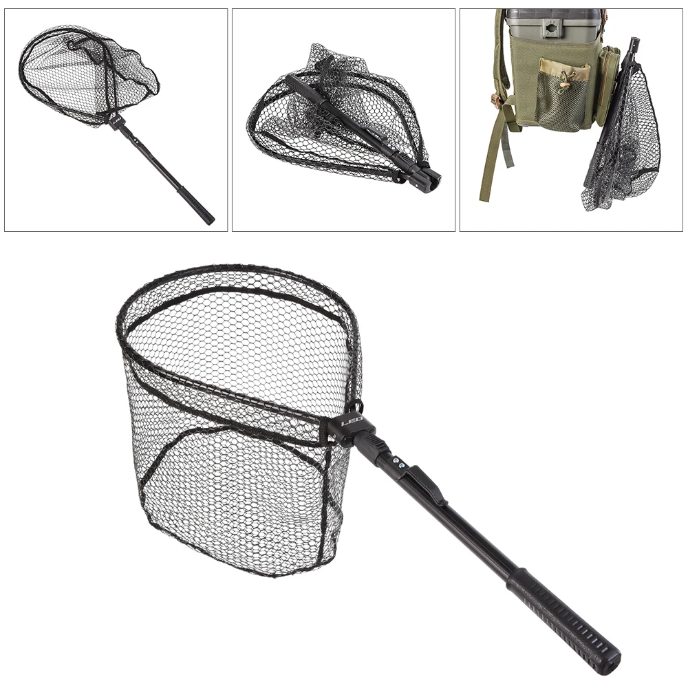 

Lixada Fishing Net Fly Fishing Triangle Brail Landing Portable Foldable Lightweight Nets Nylon Fishing Net Aluminum Alloy Frame