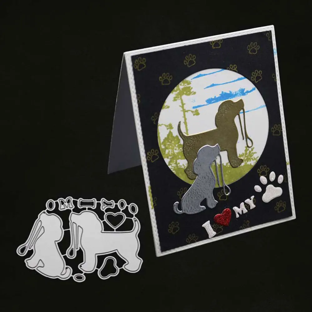 Animals Cut Die Dog Metal Cutting Dies Mold For DIY