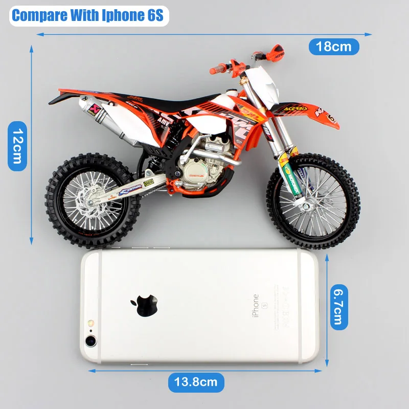 Goede 1 12 schaal Automaxx mini KTM 350 EXC F AMV DHL Motorcycle Diecast Model Motocross enduro motor dirt bike speelgoed voertuig auto kid s