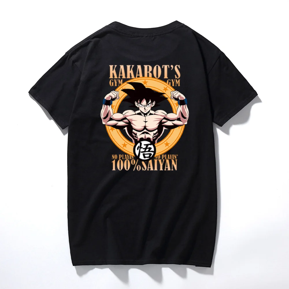 T-shirt Homme Blanc Dragon Ball Z DBZ musculation Training to go super sayan