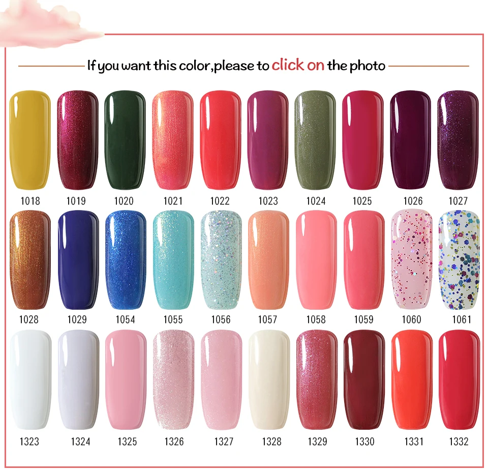 Clou Beaute УФ гель лак для ногтей 15 мл Лак маникюра Полупостоянный Розовый Красный