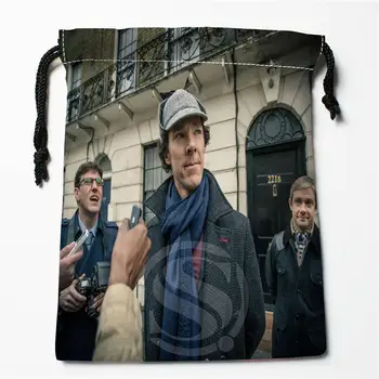 

e#!c123 New Sherlock series Custom Printed receive Bag Compression Type drawstring bags size 18X22cm 7&12vc-qk123