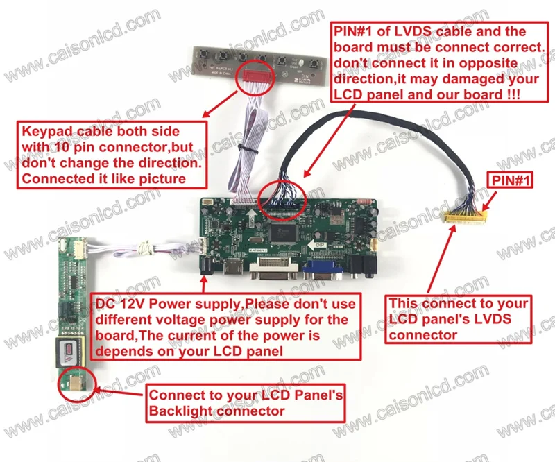 NT68676 ЖК-плата контроллера Поддержка HDMI+ DVI+ VGA+ аудио для ЖК-панели 15 дюймов 1400*1050 модель ЖК-дисплея Легкий Ремонт