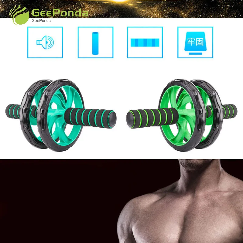 GeePonda Mute брюшной ABS колеса Ab ролик Упражнение Фитнес Оборудование Кроссфит