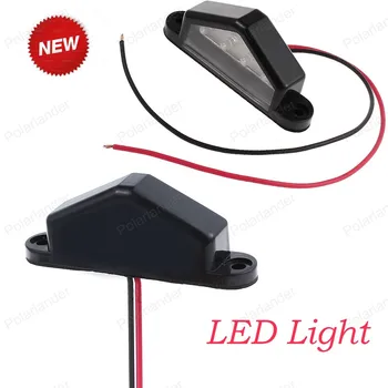 

2pcs/ set Truck Caravan Trailer 12V LED 4 SMD Triangle Rear License Number Plate Light Lamp Car Truck Light VEN27 P78