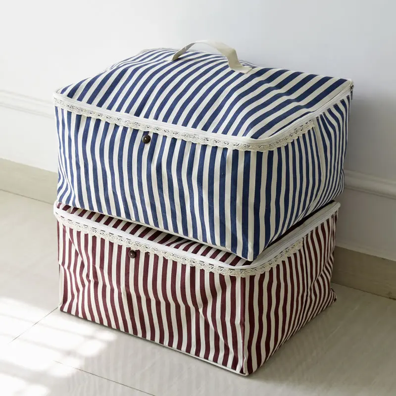 Large Capacity Quilt Bags Zipper Quilt Storage Bag Clothing Sundries