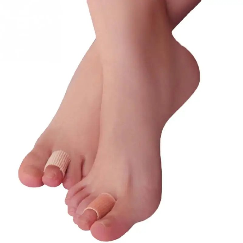 Волоконный силиконовый гель цвета хаки для защиты пальцев ног, забота о здоровье ног, защита пальцев ног