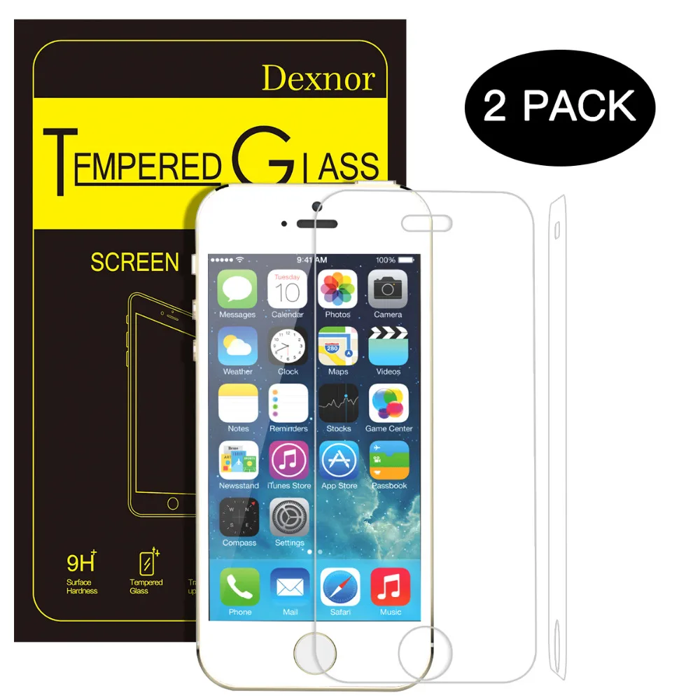 

2PCs Protective tempered glass For iphone 5 5s Se Protective Glass Film Screen protector For iphone 5s 5 Se Transparent Glass