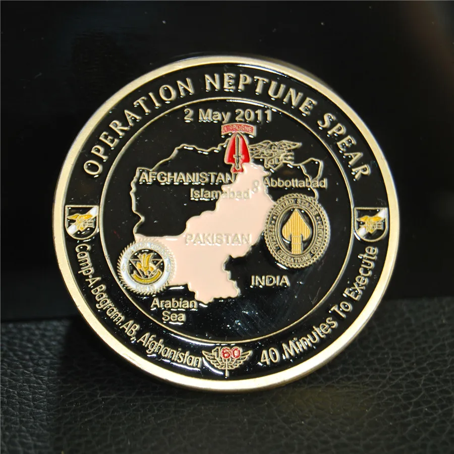 Operation NEPTUNE SPEAR 160th SOAR SEAL Team 6 Navy Commemorative Challenge Coin (22)