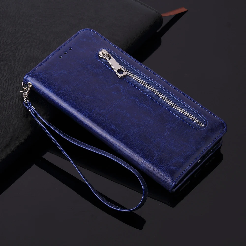 

For Mi8 Lite Case Xiaomi Mi 8 Lite Case Zipper Wallet Luxury for Funda Xiaomi Mi 8Lite Case Mi8Lite Flip Cover Shockproof