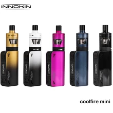 Innokin Original CoolFire Mini Zenith D22 Kit de CoolFire mini caja Mod Vape 40W con Zenith D22 tanque Ajuste del plexo Z bobina de E-cigarrillo
