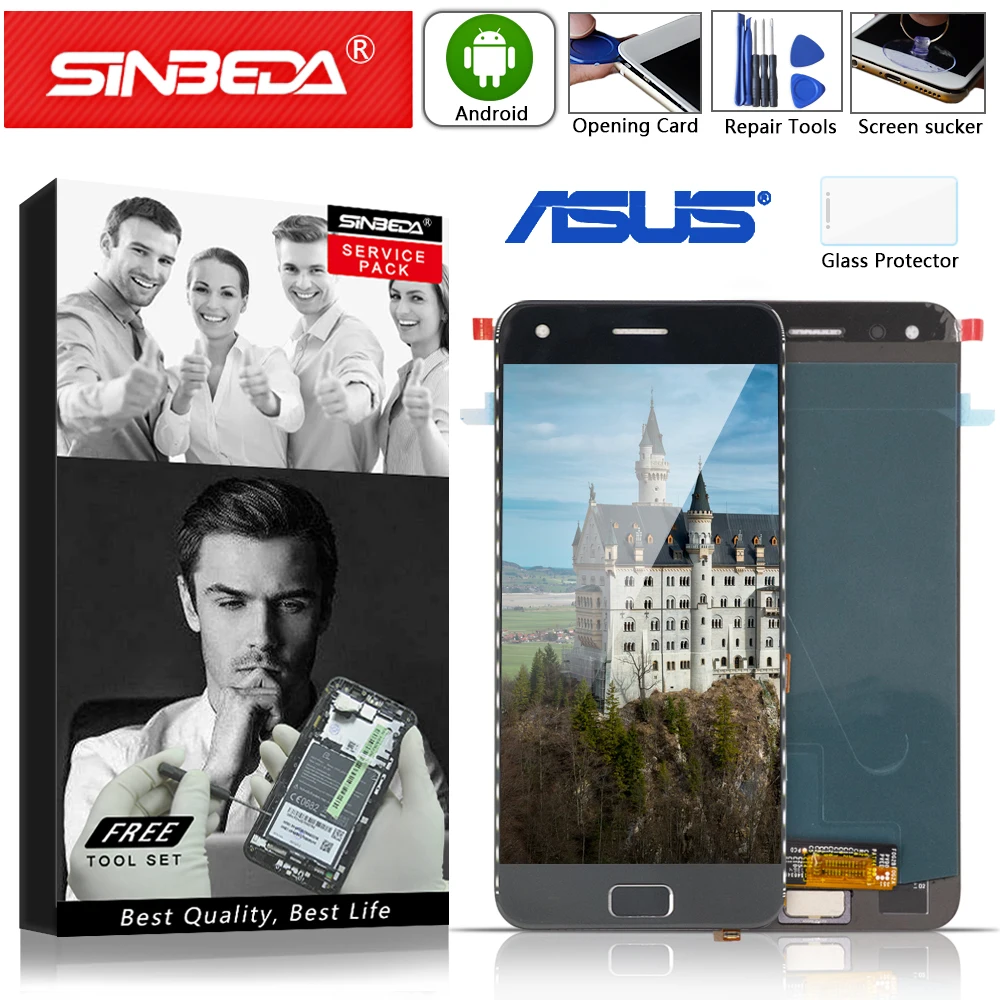 

5.5" Original For ASUS ZenFone 4 Pro ZS551KL LCD Display Touch Screen with Frame Digitizer For ASUS ZenFone4 Pro ZS551KL Display