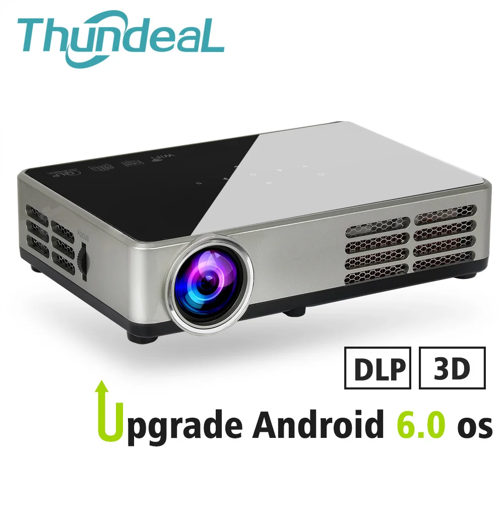 ThundeaL затвор активный 3D DLP проектор 600W DLP900W Android 6 0 WiFi Bluetooth 450Ansi Lumen HD видео мини