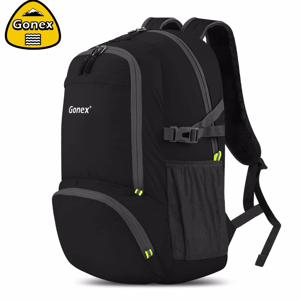 Gonex 30L خفيفة على ظهره طوي Daypack حقيبة مدينة حقيبة للمدرسة السفر التنزه الرياضة في الهواء الطلق الأسود 210D النايلون 2019 الرجال النساء Gonex 30L خفيفة على ظهره طوي Daypack حقيبة مدينة حقيبة للمدرسة السفر التنزه الرياضة في الهواء الطلق الأسود 210D النايلون 2019 الرجال النساء