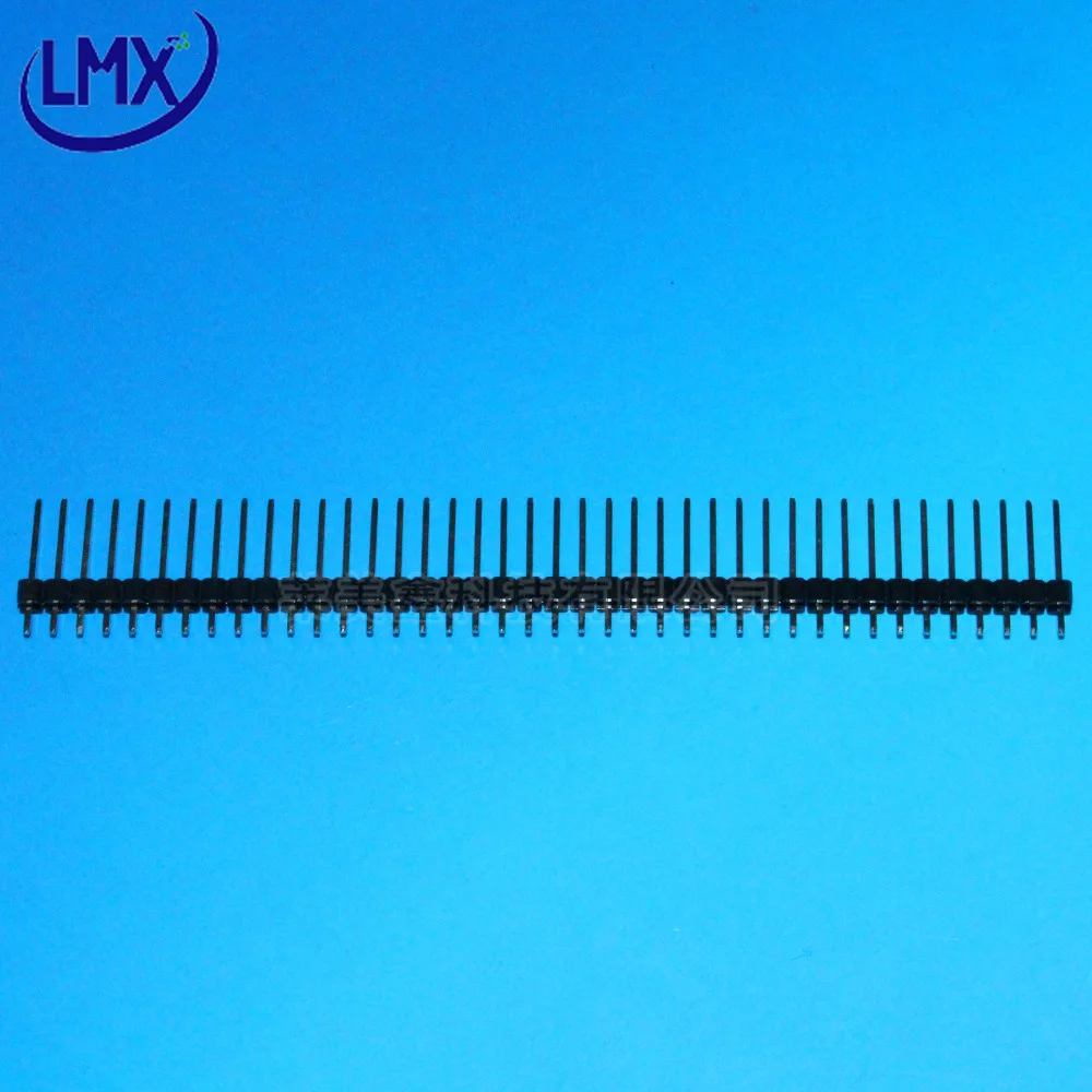 20шт 1x40p 40pin шаг 2 54 мм H = 23 Однорядная игла прямой штырьковый разъем высокого