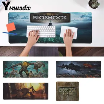 

Yinuoda New Design BioShock game Office Mice Gamer Soft Mouse Pad anti-slip Large Lockedge Mouse pad Top Quality PC Computer mat