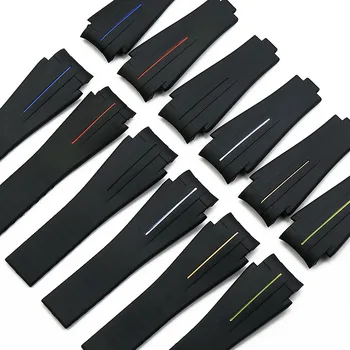 

Silicone strap men's watch accessories for Rolex water ghosts Ghost King Deepsea GMT rubber strap women's waterproof watch band