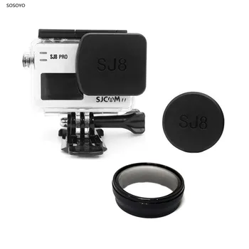 

1pcs Waterproof Case Lens Cover + 1pcs Protector Cap Lens Hood + UV Lens filter For SJCAM SJ8Pro SJ8plus SJ8Air Action Camera