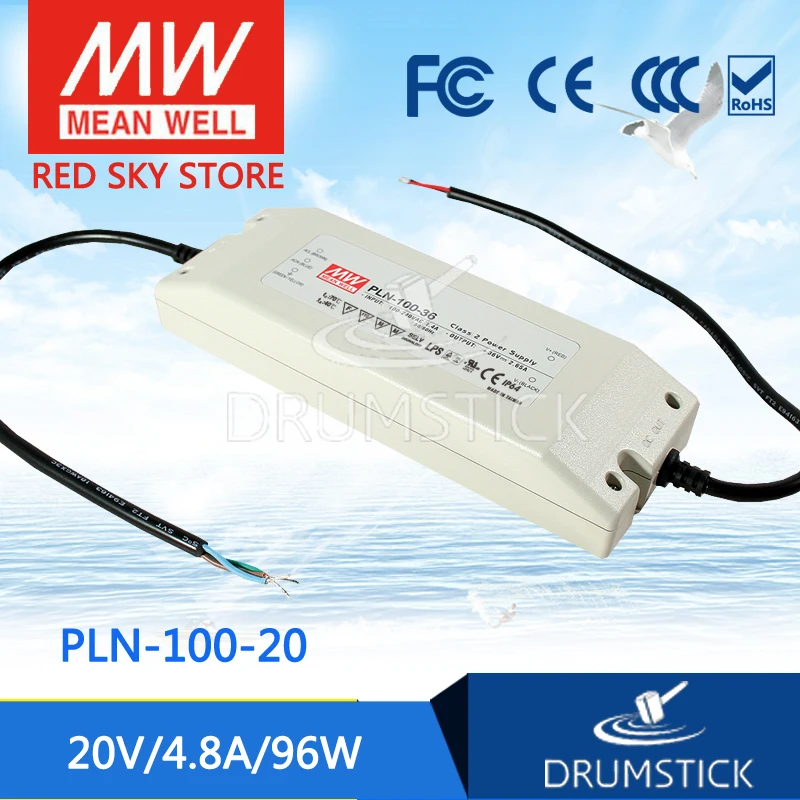 

MEAN WELL PLN-100-20 20V 4.8A meanwell PLN-100 20V 96W Single Output Switching Power Supply