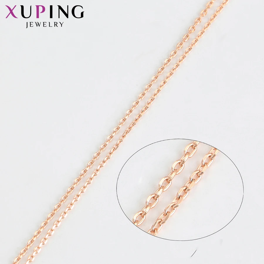 Xuping элегантное позолоченное ожерелье-цепочка модное ювелирное изделие для женщин прекрасный Рождественский подарок S118.2-45430