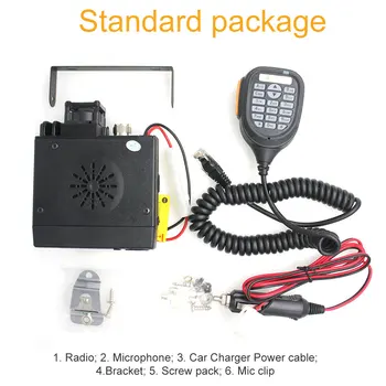 BAOJIE BJ-218 High Power 25W Mini Mobile Car Walkie Talkie UV Dual Band 136-174 & 400-470MHz FM Radio Shipping from Moscow 6