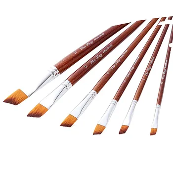 

6Pcs/set Nylon Hair Artist Brushes Watercolour Actylic Oil Painting Paint Bursh Set Art Supplies