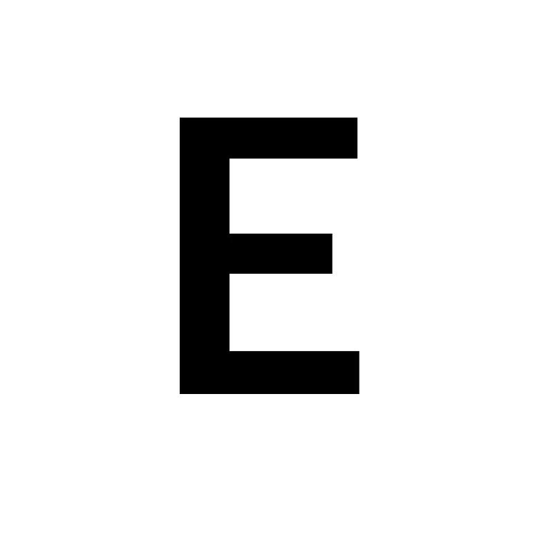 E Унисекс, золото, серебро, цвет, A-Z, 26 букв, первоначальное имя, кольца для мужчин и женщин, геометрический сплав, креативные кольца на палец, ювелирные изделия - Цвет основного камня: E