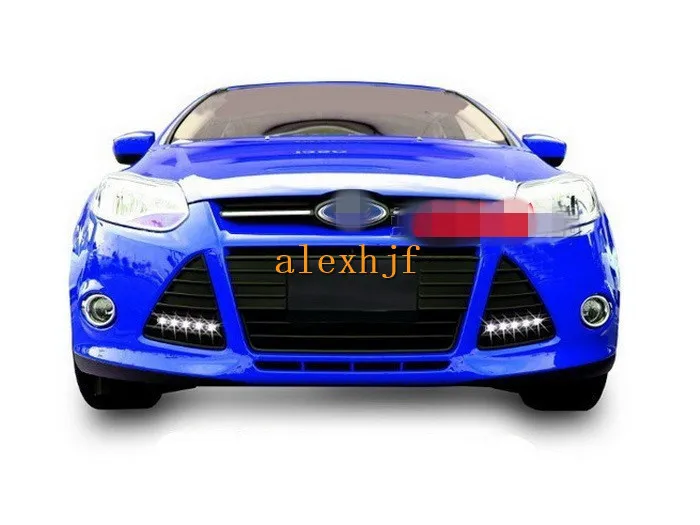 

July King LED Daytime Running Lights DRL, LED Front Bumper Fog Lamp case for Ford Focus III 2011~2013 B 1:1 replacement