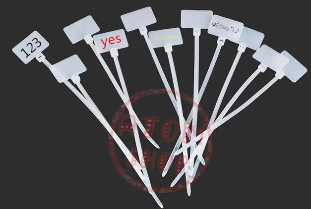 2 5*100 мм 100 шт. Почтовые СВЯЗИ запись на Ethernet RJ45 RJ12 кабель питания этикетки бирки|zip