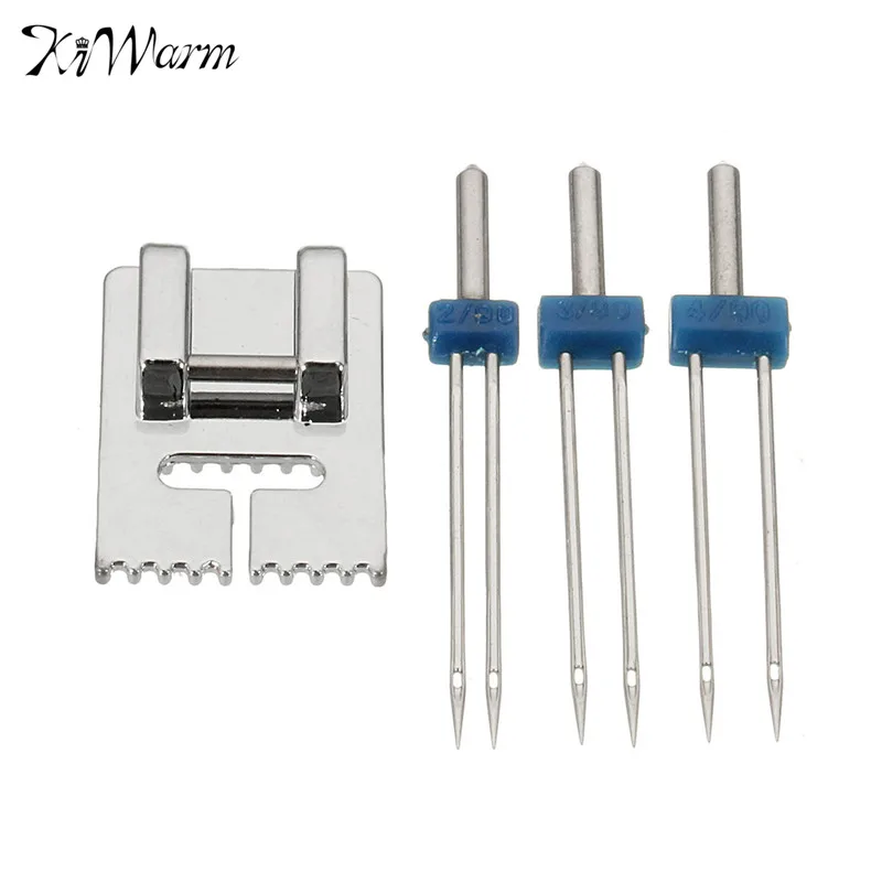 KiWram Grooves Pintuck Presser Foot + 3 sizes Double Twin