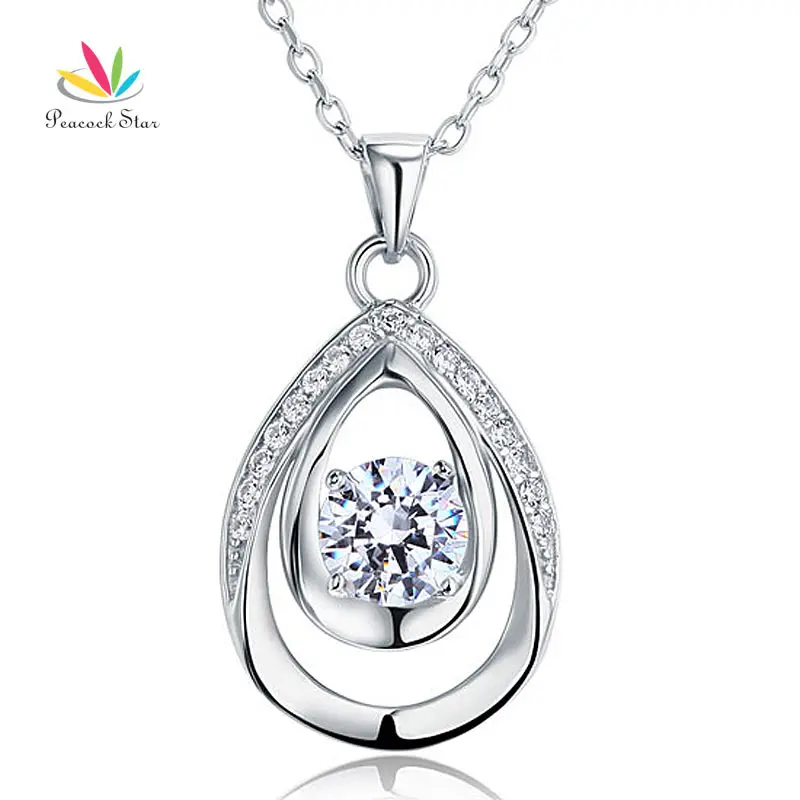 

Peacock Star 1 Carat Round Cut Solid 925 Sterling Silver Bridesmaid Pendant Necklace Jewelry CFN8026