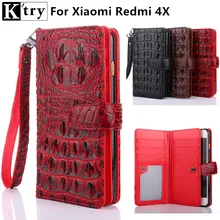K’try for Xiaomi Redmi 4X Case Cover Flip Leather With Silicone Full Protect Phone Cases For Xiaomi redmi 4x pro case 5.0