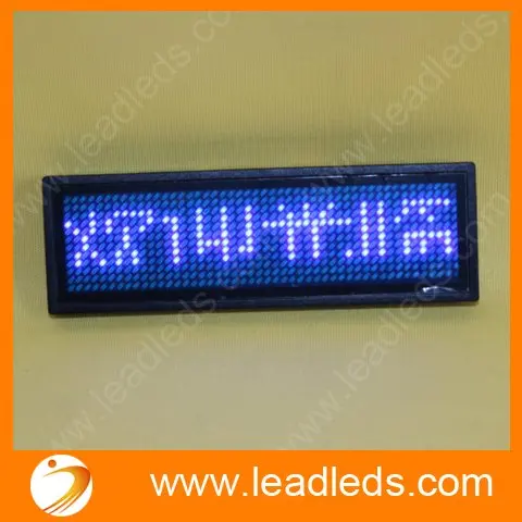 

5sets/lot Blue ed sign / LED name badge sign Scrolling advertising/ name card show display tag/programmer