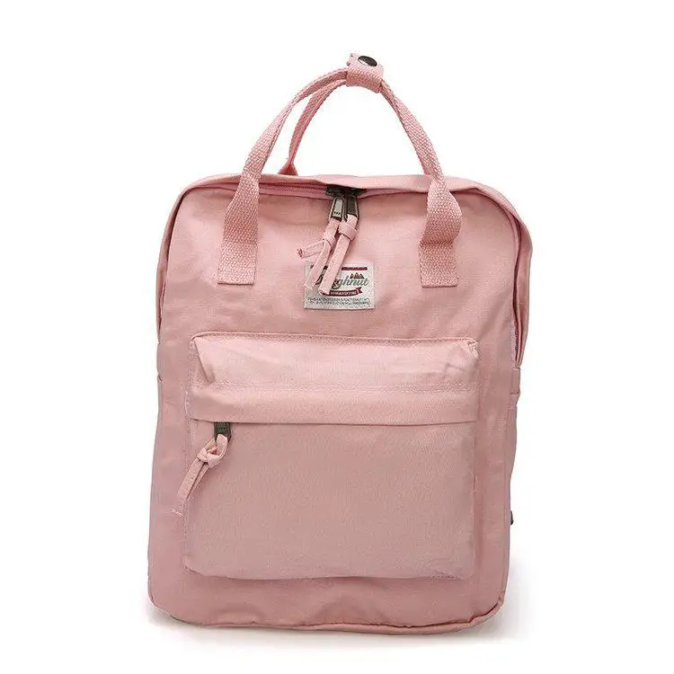 Женские рюкзаки для школы, школьная сумка для девочек-подростков, женский рюкзак из мягкой ткани, женский рюкзак-мешок для книг - Цвет: Pink
