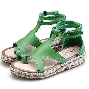 

Hot Women Comfy Platform Wedge Shoes Peep Toe Straw Sandals for Summer DO2