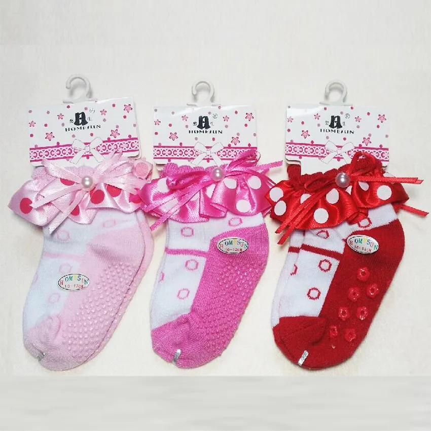 Милые носки для малышей, 2 пары противоскользящие теплые носки для новорожденных, носки-тапочки с рисунком