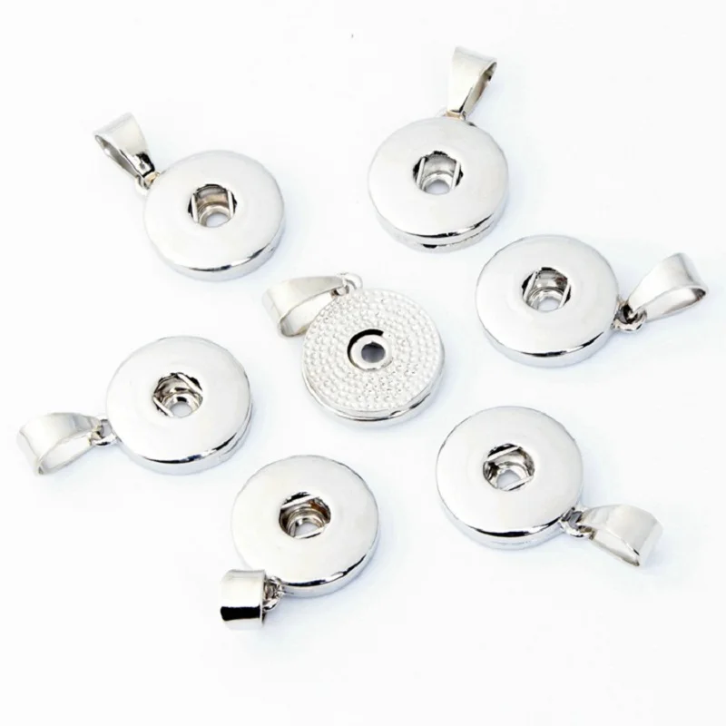 

12mm 18mm Snap Buttons Pendant DIY Jewelry Accessories for Ginger Snap Button Bracelet Bangles