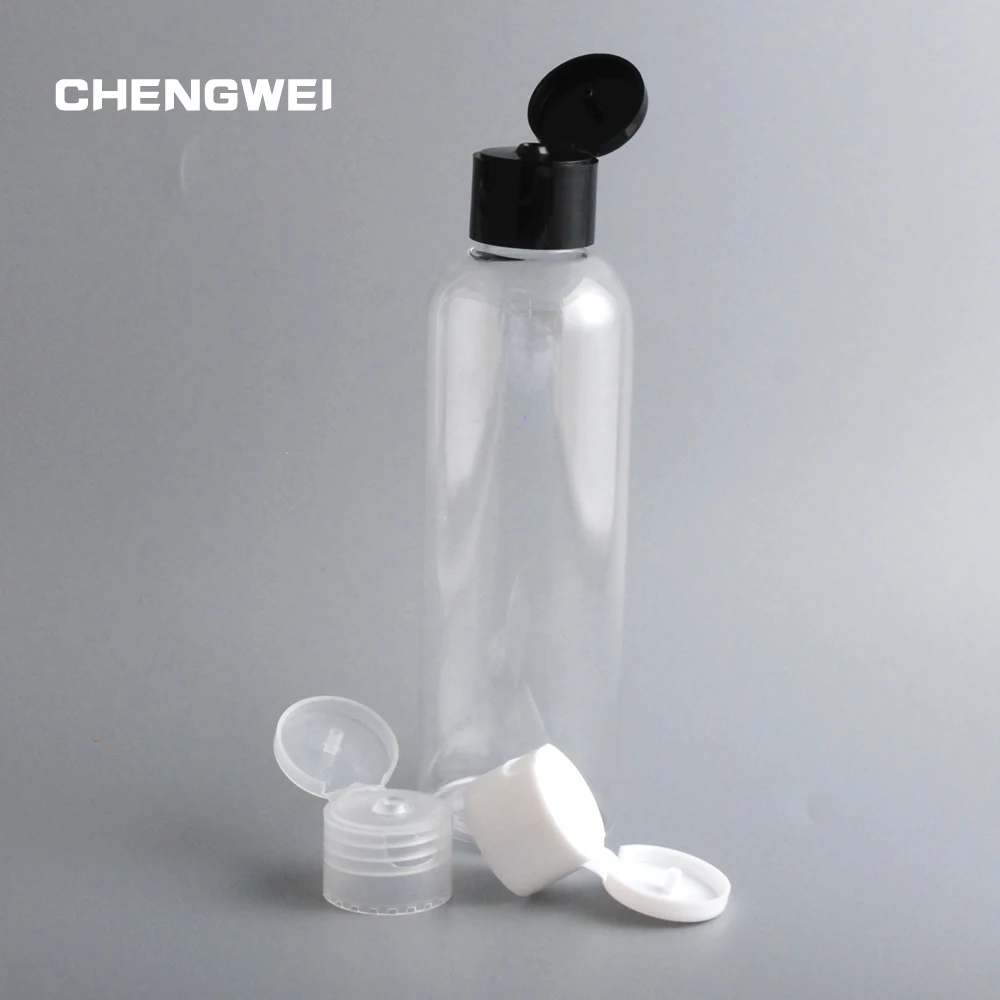 CHENGWEI 200ml Transparent Lotion Refillable Makeup Bottle Containers