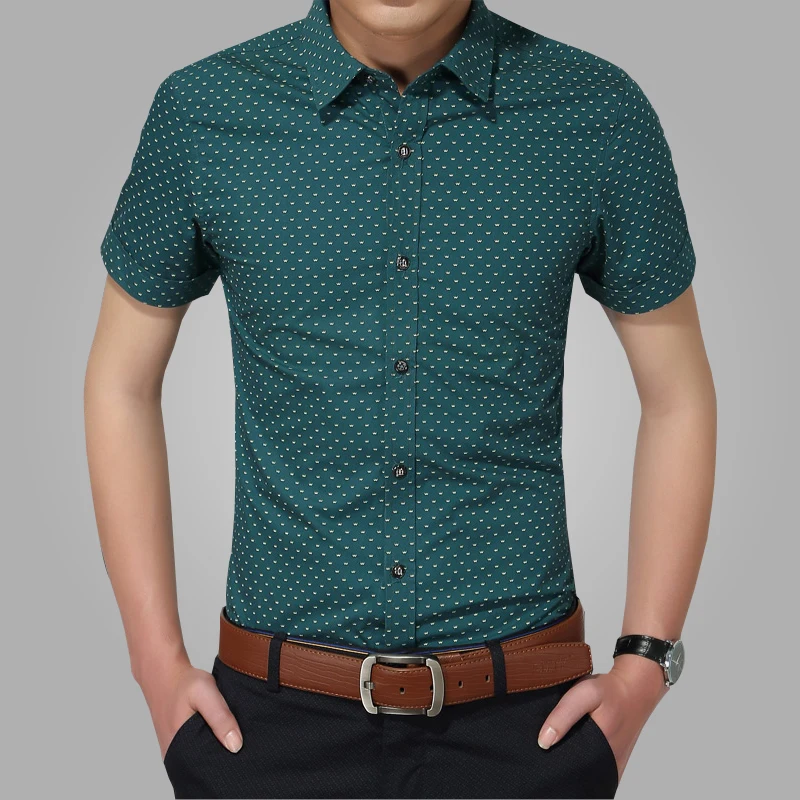 2016-New-Men-Shirts-Brand-Turn-down-Collar-Slim-Fit-Mens-Chemise-Homme-Casual-Summer-beach