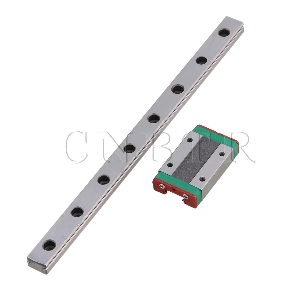 

CNBTR Bearing Steel 20cm MGN12 Linear Sliding Guide Rail & Extension Block Set for High Precision Measurement Manufacturing