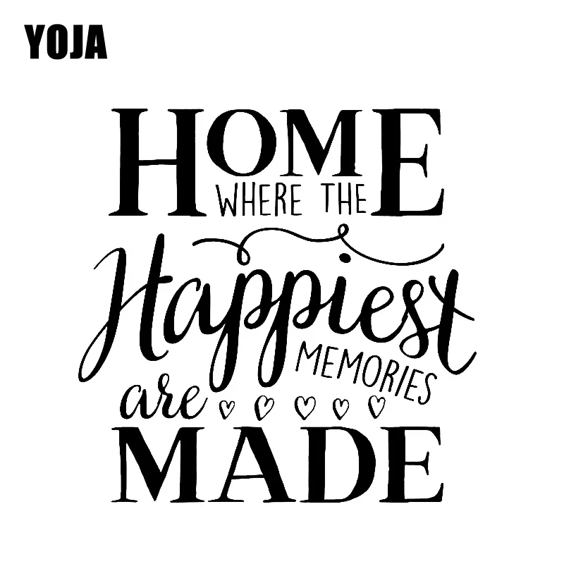 YOJA 55 см * 54 2 CMHome где самые счастливые воспоминания сделаны наклейки в виде сердец