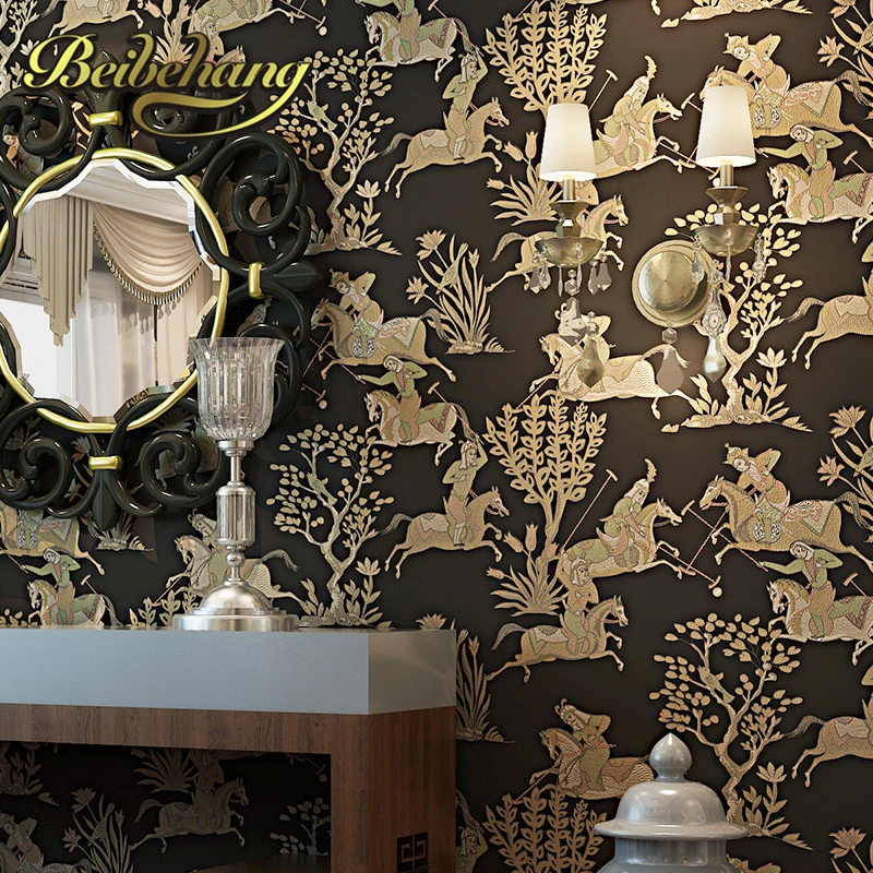 beibehang wall paper. Pune dimensional imitation embroidery environmental non woven background