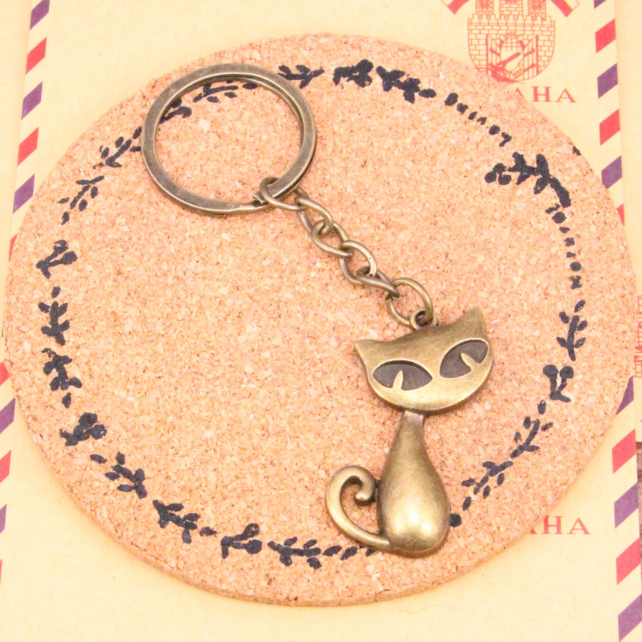 New Fashion Bronze Pendant Metal Key Chains Accessory,28mm Key Ring