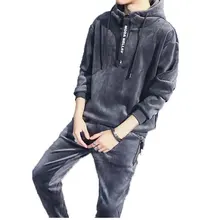 AmberHeard, модный мужской спортивный костюм, зимние толстовки с капюшоном+ штаны, спортивная одежда из плотного флиса, комплект из 2 предметов для мужчин, спортивные костюмы