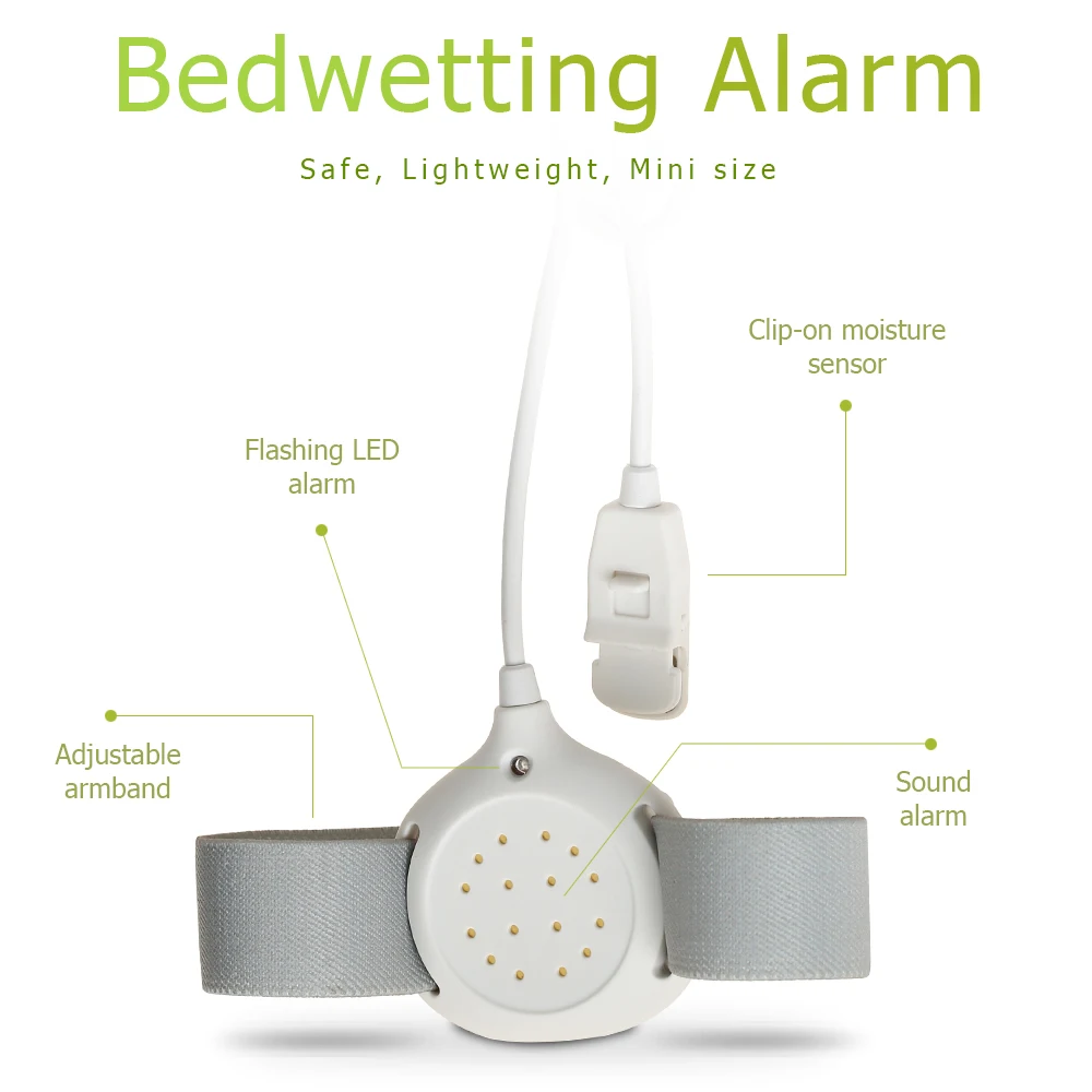 VB603 baby monitor parts Vibration Sound Light Cure Boys Girls Bed Wetting Enuresis Sensors wireless baby monitor