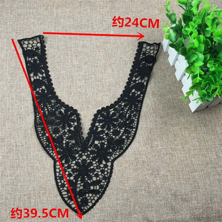 9 Lace Ribbon DIY Fabric Lace Trim Apparel Sewing Women Dress Decor Beautiful China Style Flower Applique Lace Embroidery Neckline