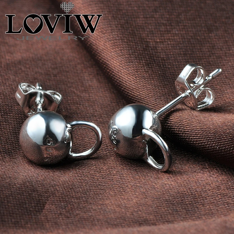 

Classic Carrier earrings ear studs 925 sterling silver jewelry thomas sabor new DIY can attach Charm for women girl lady party