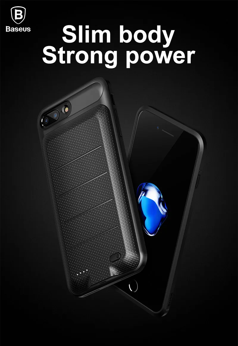baseus magnetic battery charger case for iphone 7 7 plus 2500mah 3650mah external backup battery case for iphone 7 power bank
